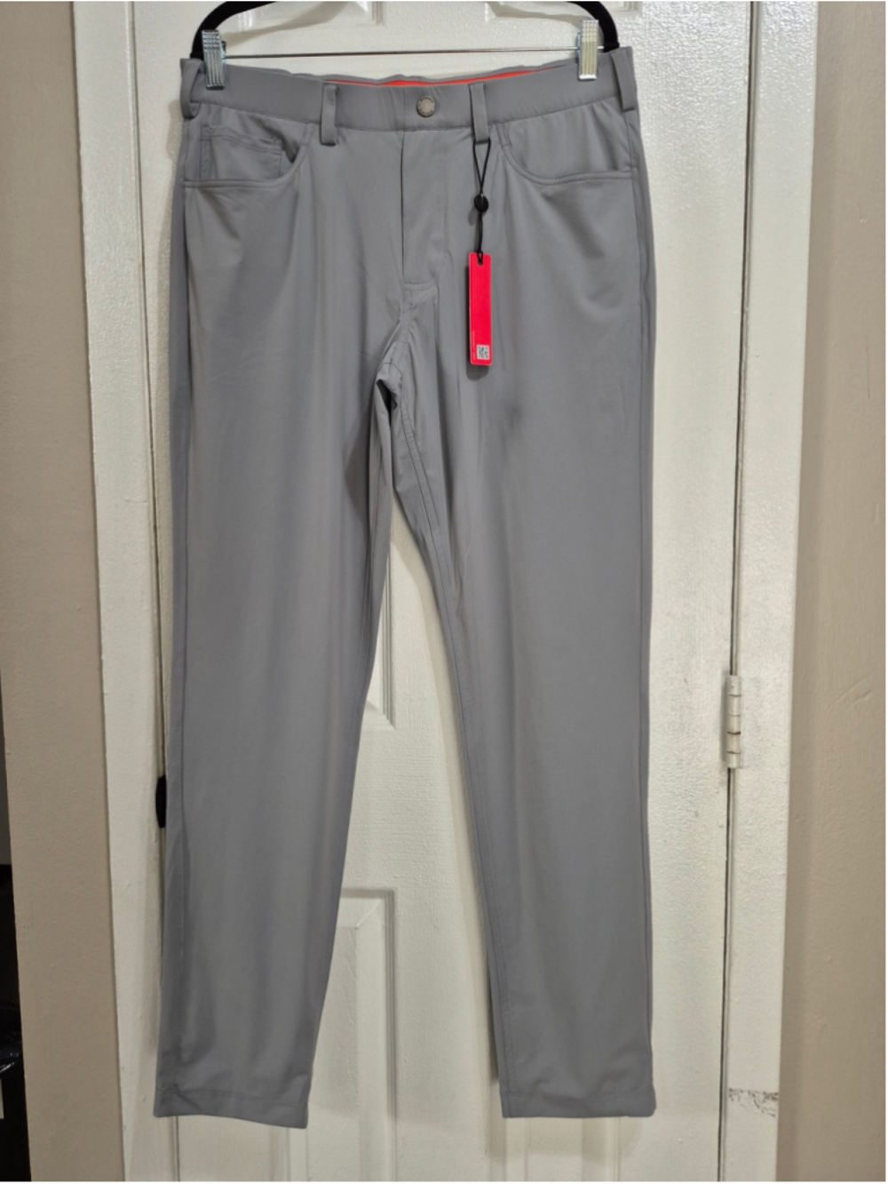 Men's REDVANLY Chino golf Pants Size L Grey